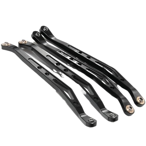 Obere untere Suspensionsverschiebungs -Verbindungsstabverknüpfung Kompatibel mit 1/10. Skala RC Crawler kompatibel mit Wraith 90018 Modell(Upper Black) von MRHZKE