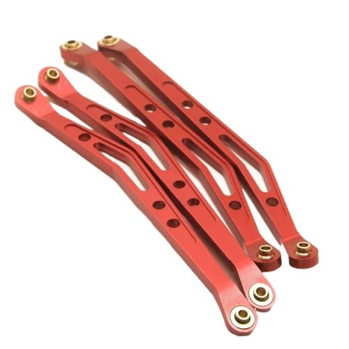Obere untere Suspensionsverschiebungs -Verbindungsstabverknüpfung Kompatibel mit 1/10. Skala RC Crawler kompatibel mit Wraith 90018 Modell(Upper RED) von MRHZKE