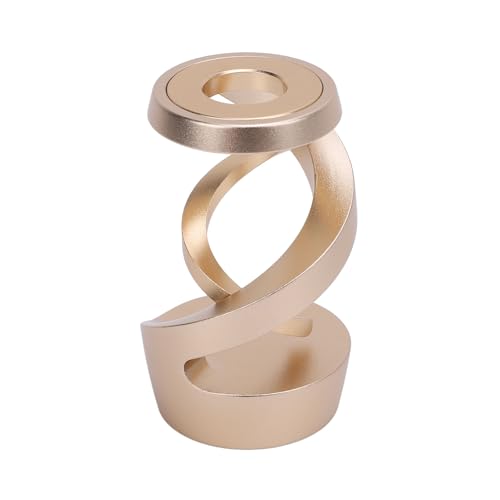 Drehes Schreibtisch Spielzeug Aluminiumlegierung Metall Spiral Gyroscope Stress Relief Office Schreibtisch Zubehör für Erwachsene Büroschreibtisch Dekoration (Gold) von MRSTORY