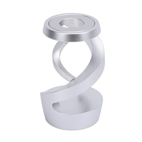 Drehes Schreibtisch Spielzeug Aluminiumlegierung Metall Spiral Gyroscope Stress Relief Office Schreibtisch Zubehör für Erwachsene Büroschreibtisch Dekoration (Silber) von MRSTORY