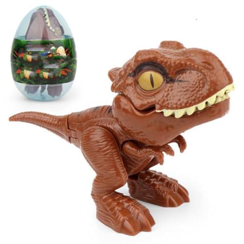 Finger Dinosaurier Spielzeug Bissen Finger Spielzeug Spielzeug Bewegliche Eier Tyranno Saurus Modell Spielzeug für Geburtstag Weihnachten und Party Geschenke (B) von MRSTORY