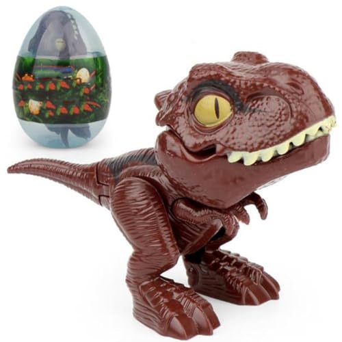 Finger Dinosaurier Spielzeug Bissen Finger Spielzeug Spielzeug Bewegliche Eier Tyranno Saurus Modell Spielzeug für Geburtstag Weihnachten und Party Geschenke (D) von MRSTORY