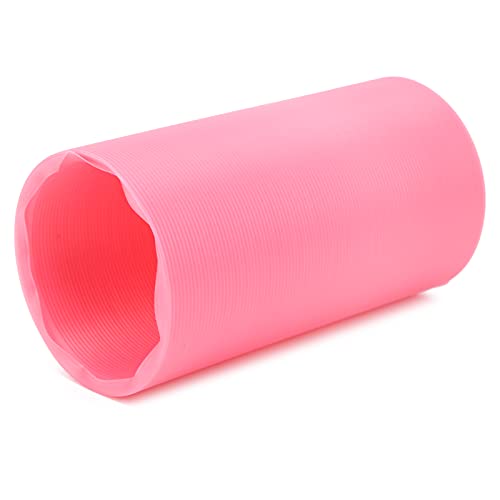 Fold Teleskop Haustier Spiel Tunnel für Nerz Pick of India Chinchilla Hedge Material PP Durchmesser 10cm Länge 100cm (Rosa) von MRSTORY