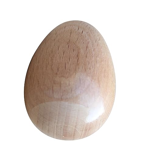 Hölzerne Maracas Sand Egg Manual Instrument Musical Toy für Kinder und Erwachsene Handwerk und Dekoration (Buche) von MRSTORY