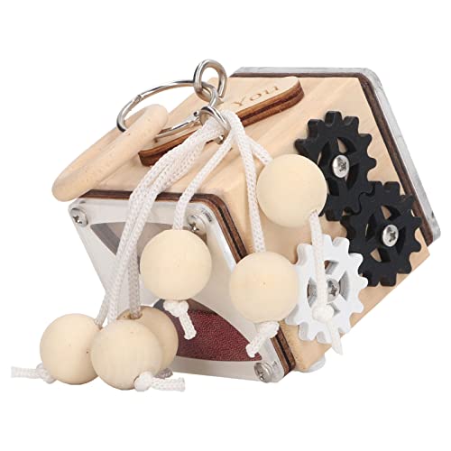 Hölzerne Sensorische Zappel -Lock -Box -Spielzeug Bildung Frühes Lernen IQ Training Switch Function Lock Toy für Mädchen Metall Plastik Basswood von MRSTORY