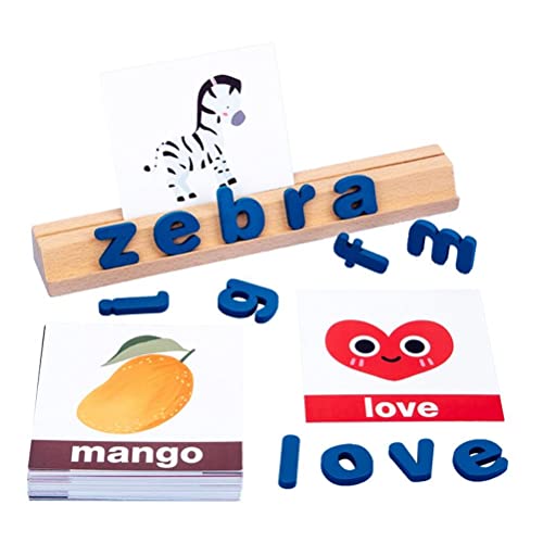 Holz Alphabet Puzzle Briefe Sortieren Brettblöcke Matching Game Vorschulbildung Early Learning Toy für Mädchen ([Neues] Rechtschreibmodell mit Rechtschreibung) von MRSTORY