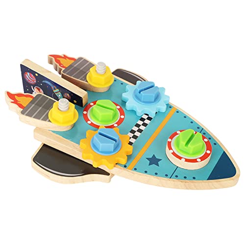 Holzraum -Schraubendreher -Spielzeug Bildungsform Sortieren Sensorisches Lernen Spielset für Kleinkinder und Basswood Plastikmaterial von MRSTORY
