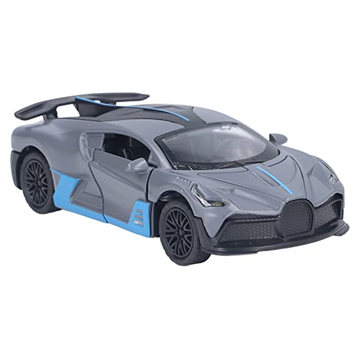 MRSTORY 1:32 Stiecasting Alloy Car Model Model Hohe Simulation Pull -Back -Funktion mit Klang und Licht für Kinderjungen -Legierungsmaterial 13x5x3cm (Grau) von MRSTORY
