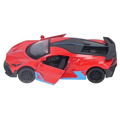 MRSTORY 1:32 Stiecasting Alloy Car Model Model Hohe Simulation Pull -Back -Funktion mit Klang und Licht für Kinderjungen -Legierungsmaterial 13x5x3cm (Rot) von MRSTORY