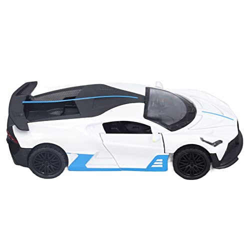 MRSTORY 1:32 Stiecasting Alloy Car Model Model Hohe Simulation Pull -Back -Funktion mit Klang und Licht für Kinderjungen -Legierungsmaterial 13x5x3cm (Weiß) von MRSTORY