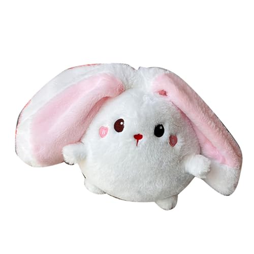 MRSTORY Animal Plüsch Puppe Entzückende Weiche Reversible Persimmon Plüsch Spielzeugkissen Dekoration für Heimbett Erwachsene PP Baumwolle Kurzer Plüsch (Kaninchen l) von MRSTORY