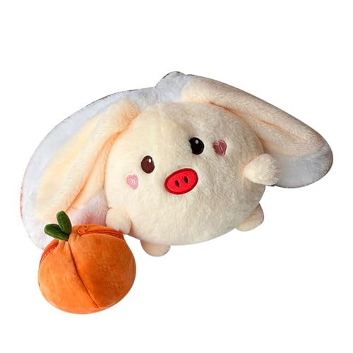 MRSTORY Animal Plüsch Puppe Entzückende Weiche Reversible Persimmon Plüsch Spielzeugkissen Dekoration für Heimbett Erwachsene PP Baumwolle Kurzer Plüsch (Schwein s) von MRSTORY