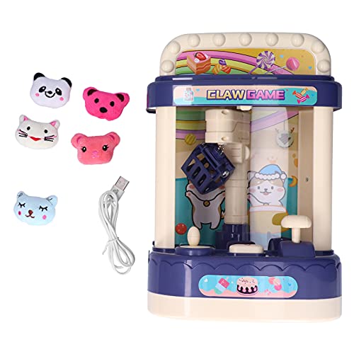 MRSTORY -Catchman-Mini-Präzisions Spiel mit Licht und Musik für Heim-und Supermarkt-ABS-Material (Blue Mini Doll Machine [Standard mit 6 ausgestattet) von MRSTORY