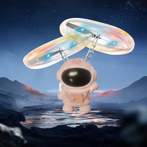 MRSTORY Flying Spaceman Spielzeug Innovative Infrarotinduktion LED LEGING ZURÜCKEN Ball DROONE Spiel Spielen Spielen Spielen MIT DER ENTERLICHETEN Premium -Plastikmaterial (Rosa) von MRSTORY