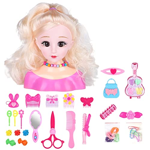 MRSTORY Friseur Make-up Puppen Haars Tyling Modell Puppe Kopf Styling Spielset Spielzeug Haarschmuck Spielset für Mädchen Kunststoff 25 Stück (Schweinelonensamenmaschine (Expression MRSTORY Friseur Make-up Puppen Haars Tyling Modell Puppe Kopf Styling Spielset Spielzeug Haarschmuck Spielset für Mädchen Kunststoff 25 Stück (Schweinelonensamenmaschine (Expression von MRSTORY