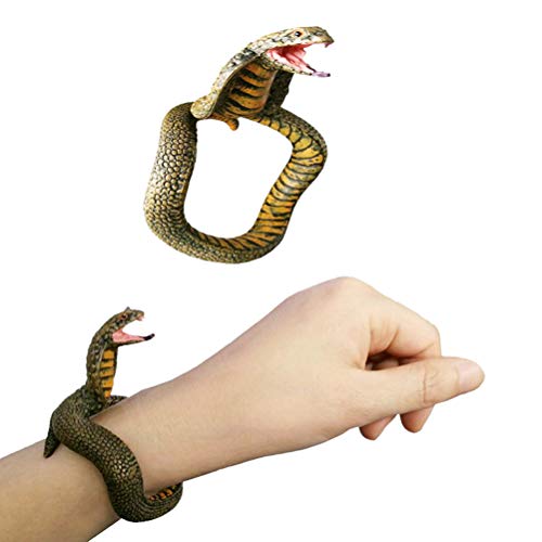 MRSTORY Halloween Spielzeugschlangenarmband Realistische Simulierte Schlangen Handgelenk Band Scary Boshievous Toys für Halloween Party PVC -Material (A) von MRSTORY