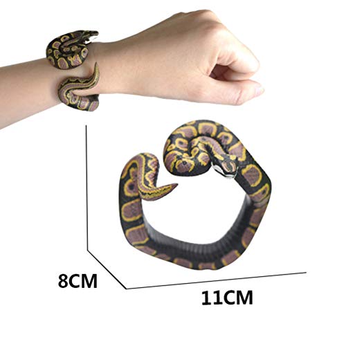 MRSTORY Halloween Spielzeugschlangenarmband Realistische Simulierte Schlangen Handgelenk Band Scary Boshievous Toys für Halloween Party PVC -Material (D) von MRSTORY