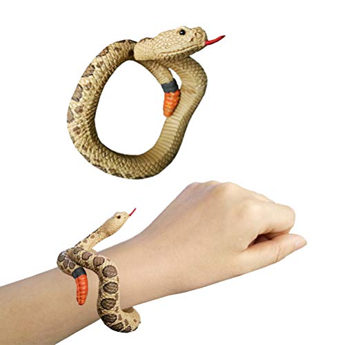 MRSTORY Halloween Spielzeugschlangenarmband Realistische Simulierte Schlangen Handgelenk Band Scary Boshievous Toys für Halloween Party PVC -Material (E) von MRSTORY