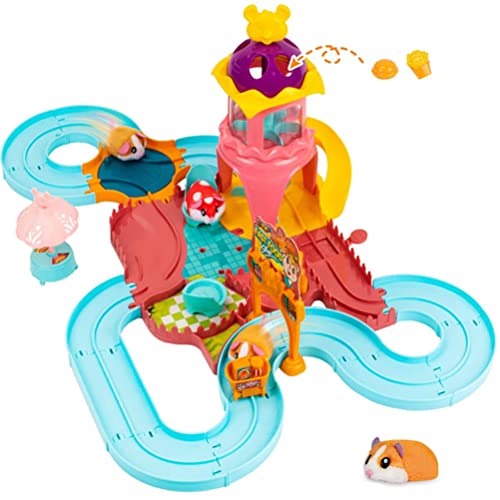 Hamster Racing Toy Set Electric Hamster Spielespädagogik Spielzeug für Im Alter von 3 Bis 6 Jahren für Weihnachtsgeburtstag Geschenke aus ABS -Material Größe 54.5x37x21 Cm von MRSTORY