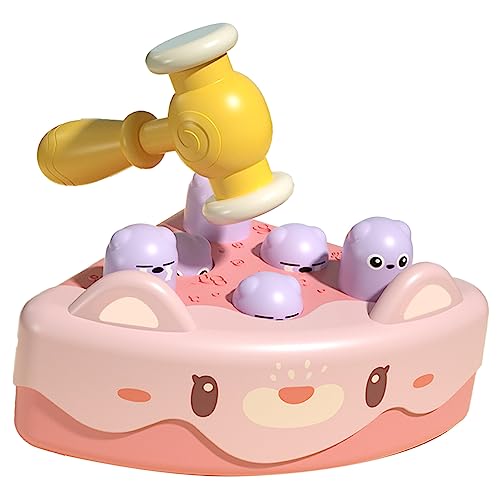 MRSTORY Interaktives Whack Toy Netter Kuchenform Soft Hammer Educational Ploking Spiel für Kleinkinder Plastik (Typ 2) von MRSTORY