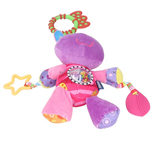 MRSTORY Kinderwagen Rasselspielzeug Buntes Babydeckel Hängende Spielzeug mit Teether für Heim- und Reisekristall -Samt PP Baumwolle (Buntes Kalb) von MRSTORY