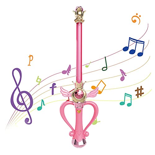 MRSTORY LED Zauberstab Elektrische Flash -Musik Magische Zauberstab Leichtgewichte Vorgetäuscht, Kinderspielzeug für Halloween -Party zu Spielen (Rosa) von MRSTORY