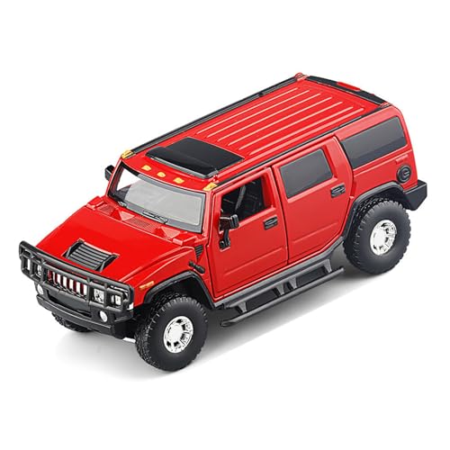 MRSTORY Metallspielzeugauto -Licht -Effekte und Sein Offroad -Modell Zinklegierung Plastik 15.2x6.8x6.7 cm (Rot) von MRSTORY