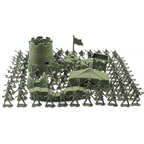 MRSTORY Mini -Soldatenspielzeug Setzen Hochwertige Plastik -Armee -Spielset mit 93 Mini -Soldaten und 7 Armeeausrüstung für und Erwachsene Einfallsreiche Schlachtfeldgeschenke für von MRSTORY