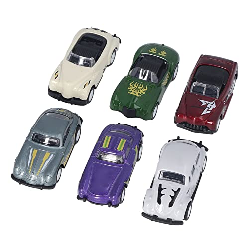 MRSTORY Pull Back Model Car Set Hochsimuliertes Bildungsspielzeugspiel für über 3 Jahre Alte 6 -pcs -Zink -Legierungsmaterial für von MRSTORY
