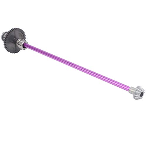 MRSTORY RC Metal Gear Central Drive Swaft Kit Hochleistung Haltbares Robust Easy Installieren Sie Upgrade -Teile für Wltoys 124018 124019 1/12 RC Car Purple 214mm 56g von MRSTORY