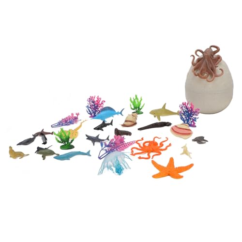 MRSTORY Spielzeug Meeres Tiere Realistische und Pädagogische Modelle für mit 27 Stück ABS PVC von MRSTORY