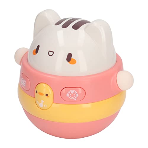 MRSTORY Spielzeug Wobbler Musical Child Cat Cartoon Süße Leichte Sensorische Entwicklung Baby Schreibtisch Spielzeug Plastikmaterial von MRSTORY