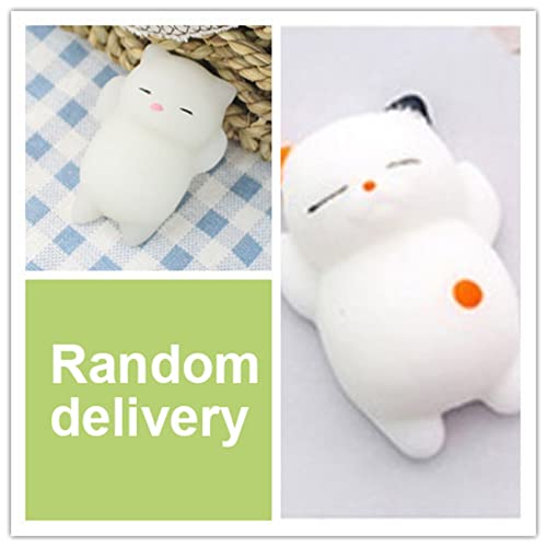 Squeeze Stress Relief Toy Animal Squishy Spielzeug Weiche PVC Dekompression Spielzeugfreunde Gunst für Büro Haushalt Leichtes Kompaktes Niedliches (Katze) von MRSTORY