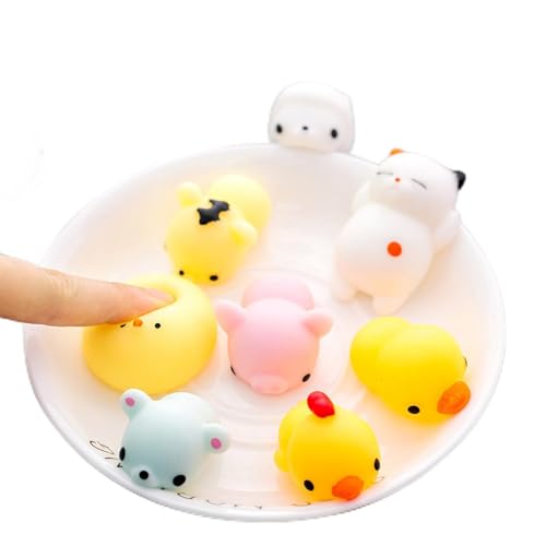 Squeeze Stress Relief Toy Animal Squishy Spielzeug Weiche PVC Dekompression Spielzeugfreunde Gunst für Büro Haushalt Leichtes Kompaktes Niedliches (Panda) von MRSTORY
