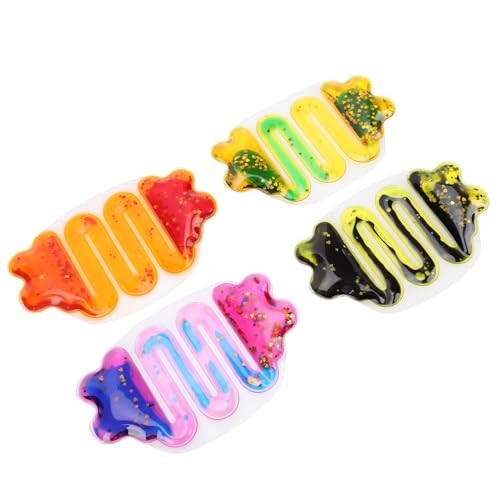 MRSTORY Squeeze Tube Stress Relief Toy Flüssig Glitzer Gefülltes Angst Beruhigendes Sensorisches Spielzeug für Erwachsene Office Home School TPU Material Bunt Tragbarer Schlüsselbund von MRSTORY