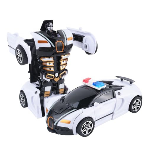 MRSTORY Stoßfest Transform Ierbarer Roboter Doppel Trägheit Mechanismus und Spielzeug für Kunststoff Material (Schwarz) von MRSTORY