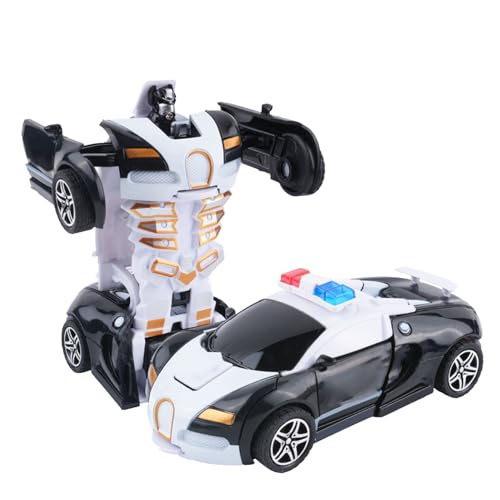 MRSTORY Stoßfest Transform Ierbarer Roboter Doppel Trägheit Mechanismus und Spielzeug für Kunststoff Material (Weiß) von MRSTORY
