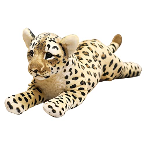MRSTORY Tiger Leopard Tiger Spielzeug Cartoon Flauschiger Flauschiger für Erwachsene Hausgemachter Schreibtisch Weiches Material Hell Farbe (A) von MRSTORY