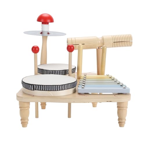 Multifunktion Ales Hölzernes Musik Trommel Set Farb Puzzle Percusion Instrument für Frühes Lernen und Sensorische Entwicklung in Basswood von MRSTORY