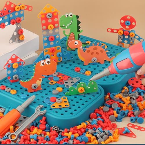 Puzzle -Werkzeugkasten Puzzle Dinosaurier 3D Bildungsbohrspiel für in Langlebigen Plastikjungen Größe 23,5 X 7 X 19 cm (Dinosaurier #11) von MRSTORY