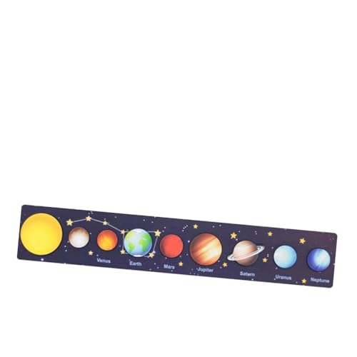 Solarsystem Holz Puzzle Bildungslern Spielzeug Mädchen Sonne Planeten (C) von MRSTORY