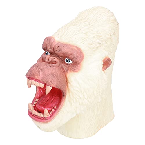Tolle Affen Handpuppen Lebensechte Niedliche Tier -Sound -Hand -Puppenspielzeug Geburtstagsgeschenk für Indoor -Outdoor -Spiele PVC -Material (Weiß) von MRSTORY