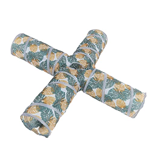 Tunnel für Resistente und Entfaltbare Katzen in 4 -Way mit Spielzeugspeicherbeutel für Katzen und Katzen Polyester Materialgröße 25x52 cm von MRSTORY