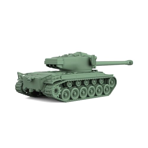 Army Panzer Unlackiert 1/700 Militär Modellbausatz US T26E4 M26 Super Pershing Heavy Tank von MRY-SFW