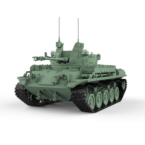 MRY-SFW 1/120 Militär Modell US M 42 Duster Selbstfahrende Flugabwehr-Artillerie Gepanzertes Kampffahrzeug Modellbausatz Zubehör von MRY-SFW