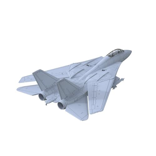 MRY-SFW 1/144 Militärmodell US Air Force F-14 Tomcat Fighter Flugzeug Wing Deflation Air Force Modellbausatz von MRY-SFW