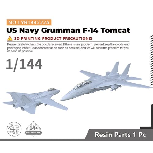 MRY-SFW 1/144 Militärmodell US Navy F-14 Tomcat Fighter Flugzeug Winged Air Force Modellbausatz von MRY-SFW