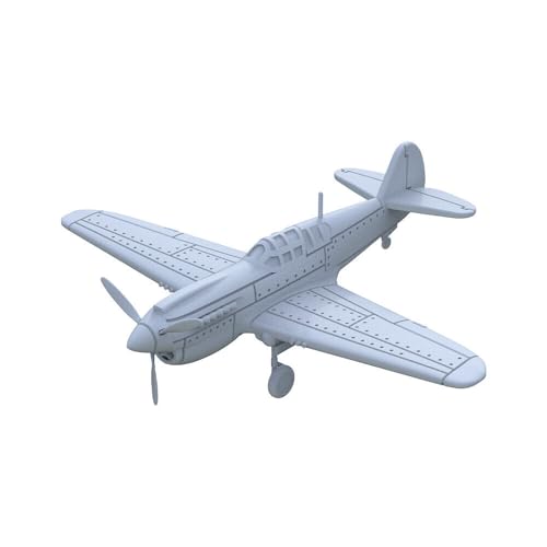 MRY-SFW 1/200 Militärmodell US P-40E-1 Warhawk Fighter Landing Mode Air Force Modellbausatz von MRY-SFW