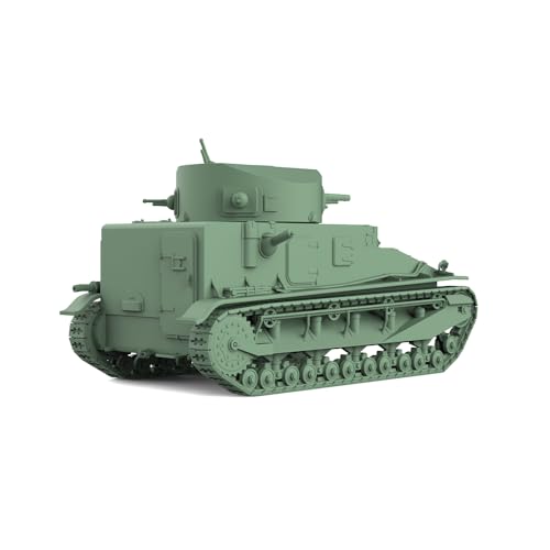 MRY-SFW Army Panzer Unlackiert 1/160N Scale Eisenbahn Militär Modellbausatz British Vickers Mk.I Medium Tank von MRY-SFW