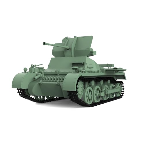 MRY-SFW Army Panzer Unlackiert 1/87 HO Maßstab Eisenbahn Militär Modellbausatz Deutscher Flakpanzer I Ausf. A SPAA von MRY-SFW